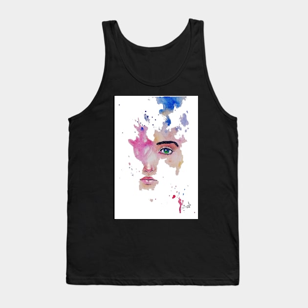 Halface Tank Top by DaniMej